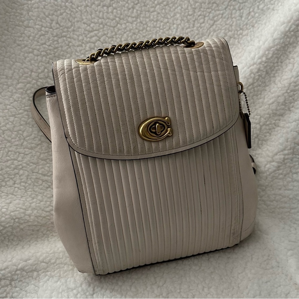 COACH quilted convertible backpack